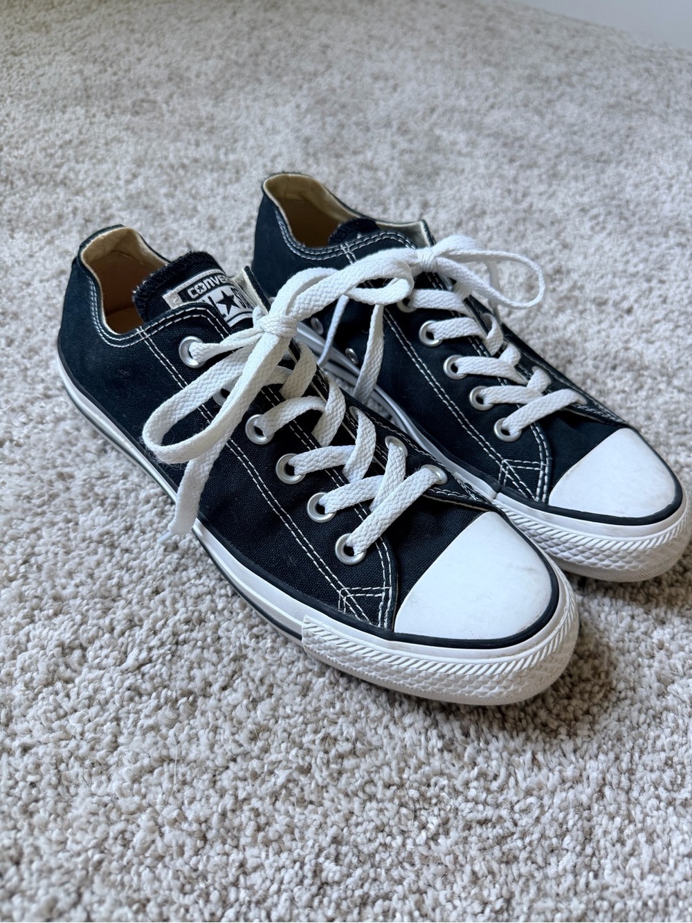 Converse Low Top Sneakers - Black and White